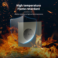 Enchufe de Pared WESA 16A, 1 Tomacorriente, Estándar Europeo Schuko, Diseño Moderno y Lujoso