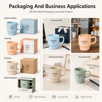 Mug à café personnalisé 11, 12, 15, 20 oz, tasse à café blanche pour sublimation avec boîte cadeau pour les marques e-commerce B2B, usine de céramique