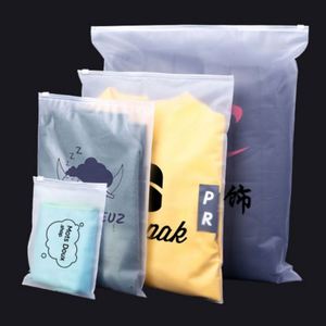 Bolsa de Seguridad con Cierre Esmerilado, Transparente, de Alta Calidad, de Plástico PE, para Ropa, Zapatos, Calcetines, Impresión Flexográfica, a la Moda - Product Image 2