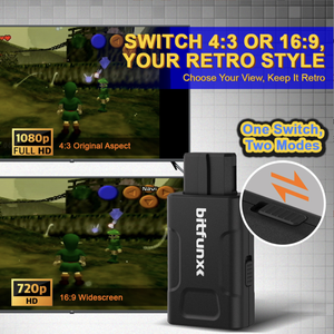 ตัวแปลง HDMI มินิสำหรับ N64 SNES SFC NGC คอนโซลเกมย้อนยุค1080P HD อะแดปเตอร์วิดีโอ16:9สวิตช์4:3รองรับปลั๊กเล่น - Product Image 4