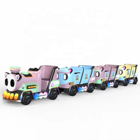 Train électrique sans rail pour enfants, pour usage intérieur et extérieur, idéal pour les centres commerciaux, les parcs d'attractions et les sites touristiques