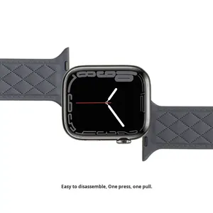 Correa de Reloj con Hebilla Suave a Precio de Fábrica al por Mayor, Hebilla de Acero Inoxidable 304, Silicona para Correa de Apple Watch - Product Image 5