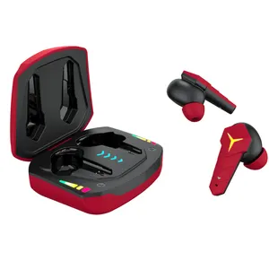 नवीनतम डिजाइन TWS गेमिंग हेडसेट ब्लूटूथ Headphones के लिए एलईडी चमकती फैशन Earbuds गेमिंग TWS खेल