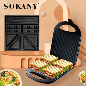 <span class=keywords><strong>Sandwichera</strong></span> <span class=keywords><strong>Sokany</strong></span> 256 de Marca Premium, Venta Directa de Fábrica, Máquina para Desayunos, Parrilla Eléctrica Antiadherente - Product Image 3