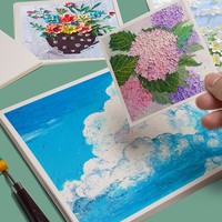 Papier spécial pour peinture à l'huile de haute qualité, diverses spécifications, papier carré pour peinture à l'huile, papier A4 250g, A5 épaissi