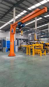 इलेक्ट्रिक 360 ° रोटेशन असर समर्थित गियर-संचालित कैंटिलीवर क्रेन के साथ मैनुअल 360 ° रोटेशन जीब क्रेन उत्पाद - Product Image 5