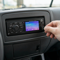 Lecteur multimédia HD pour divertissement en véhicule, amplificateur 4 canaux 1080P, radio FM AM DAB Plus, commande au volant CAN pour autocar
