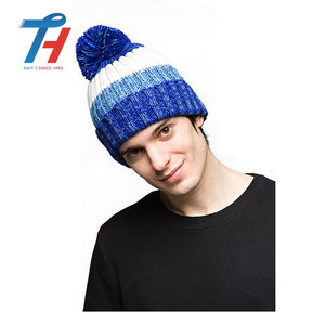 Dernière Conception Modèle <span class=keywords><strong>de</strong></span> Tricot Gratuit Chapeaux <span class=keywords><strong>De</strong></span> Manchette En Tricot Avec Pompon - Product Image 4