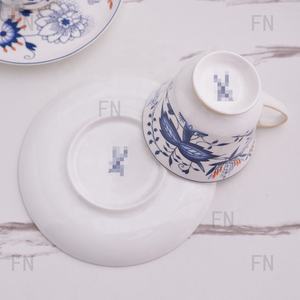 Vajilla de Porcelana con Diseño de Flores Azules para Restaurante, Bodas, Cenas, Platos de Cerámica para el Hogar - Product Image 6