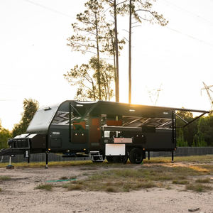 Remorque de camping-car imperméable <span class=keywords><strong>avec</strong></span> toit rigide, <span class=keywords><strong>douche</strong></span> intérieure et panneau solaire séparé pour la vie en van - Product Image 1