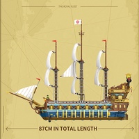 Reobrix 66011 Nuevo MOC Movie Royal Imperial Compatible con 10210, Modelo de Barco, Bloques de Construcción de Plástico para Armar, Juguetes