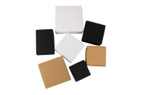 Boîtes en papier kraft noir et blanc de plusieurs tailles pour bonbons, friandises, mini-cadeaux, bijoux, emballages pour mariage, entreprise, anniversaire