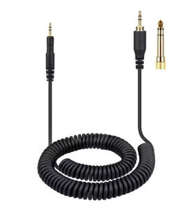Cable de Audio de Repuesto de 3.5mm a 2.5mm para Auriculares ATH-M70X M50X M40X <span class=keywords><strong>M60X</strong></span>, Cable de Audio con Resorte, Negro - Product Image 4
