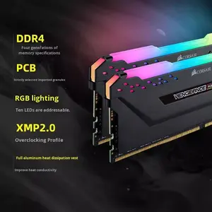 Nouvelle mémoire Cor-sair Vengeance RGB PRO 8 Go 16 Go DDR4 2400/2666/3000/3200/3600 MHz d'<span class=keywords><strong>occasion</strong></span>, machine démontée, bande lumineuse SL - Product Image 4