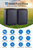 Traceurs GPS solaires 4G étanches en plastique pour bovins et ovins avec suivi multi-positions