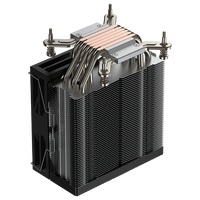 COOLLEO A61AMD untuk AM4/AM5 Desktop Heatsink 6 Heat Pipes CPU Air Cooler Fluid Bearing Garansi 3 Tahun TDP Tinggi 240W untuk Komputer