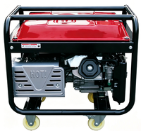 Générateur à essence refroidi par air 5KW 50Hz Démarrage électrique Portable Alimentation de secours pour la maison et le chantier Protection contre les surcharges