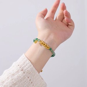 <span class=keywords><strong>กำไล</strong></span><span class=keywords><strong>หยก</strong></span>แอฟริกันธรรมชาติขนาด 6 มม. พร้อมจี้เหรียญห้าจักรพรรดิ <span class=keywords><strong>กำไล</strong></span>ป้องกันโชคลาภ เหรียญจีนโบราณ ของขวัญกำไลข้อมือ - Product Image 1