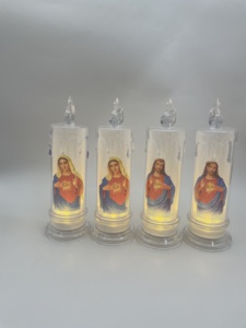 เทียนไข LED แบบใสแบบหยดทำจากกระดาษกากเพชรงานหัตถกรรมสำหรับตกแต่งบ้าน - Product Image 4