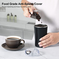 Moulin à café à lame personnalisable avec logo, alimenté par USB/électrique, portable et automatique pour usage domestique et hôtelier