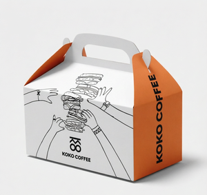 Caja <span class=keywords><strong>de</strong></span> Papel Blanca Desechable Personalizada Premium 2026 con Asa para Comida para Llevar, Empaque para Hamburguesas y Bocadillos <span class=keywords><strong>de</strong></span> Comida Rápida - Product Image 6