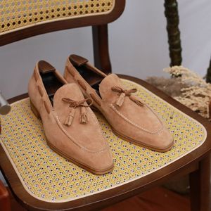 Zapatos casuales de gamuza antideslizantes para hombre, zapatos transpirables con alza, mocasines cómodos - Product Image 2