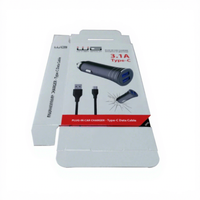 Boîte à cartes pliable magnétique pour électronique grand public avec impression décalée pour appareil photo, chargeur de voiture, casque USB, clip de col