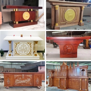 Mesa de Altar Católica de Madera Clara para Iglesia, Proyecto de Interior Sagrado, Seminarios y Escuelas Teológicas - Product Image 4