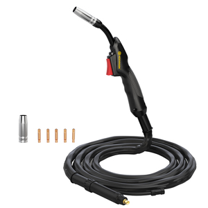 Hzxvogen MiG torche 14AK/2.5M 16 câble en aluminium plaqué cuivre carré 10-25 Port prise rapide interrupteur ligne Gx16-04 Aviation soudage - Product Image 2