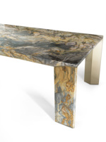 Table à manger moderne en marbre et acier inoxydable, 6 places, 8 chaises, pliable, extensible, pour hôtel, mobilier de salle à manger