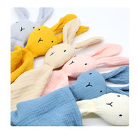 Haute qualité personnalisé écologique doux coton mousseline couette réglable lavable en Machine infantile bébé douche cadeau sucette