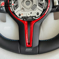 Volant décoratif rouge personnalisé MP adapté aux BMW M3 M4 M5 M6 F30 F10 F15 F36 F01 F20 F22 F25 F31 F32 F80 E70 E71 E90 E84