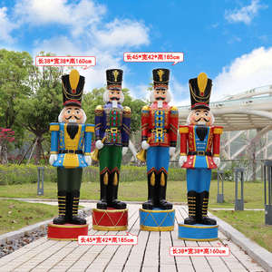 Assiettes de Noël en fibre de verre Costume de père Noël en plastique <span class=keywords><strong>Casse</strong></span>-<span class=keywords><strong>noisette</strong></span> en fibre de verre - Product Image 5