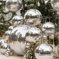 Ballons décoratifs pour événements en plein air LEDA, ballons pour événements commerciaux et de vente au détail, boule miroir gonflable, grande boule brillante, boule géante