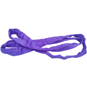 Sangles <span class=keywords><strong>de</strong></span> <span class=keywords><strong>levage</strong></span> souples rondes en polyester 1 tonne 1T sans fin, norme européenne EN1492-1:2000, légères, haute résistance, sécurité - Product Image 1