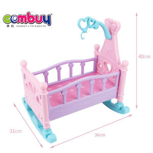 Jeu d'intérieur de jouets pour enfants, poupée, <span class=keywords><strong>lit</strong></span> à bascule, nouvelle collection - Product Image 5