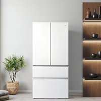 Nouveau Réfrigérateur Mijia Pro Star Argent Satiné Micro Ice-Fresh Double Système Style Français Encastrable 560L Sans Givre Usage Domestique Application