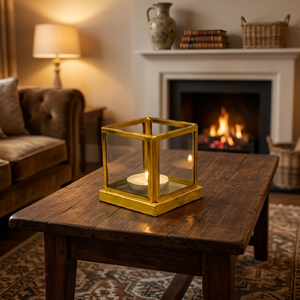 <b>Brass</b> Handle <b>Brass</b> Antique finish <b>lantern</b> glass and metal <b>lantern</b> new design ,candle holder , <b>Brass</b> Antique - Product Image 2
