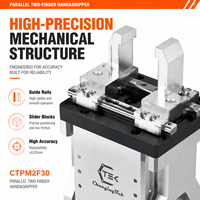 Pince parallèle servo-électrique CTPM2F30, pince robotique haute vitesse 85 mm/s pour l'automatisation de l'entretien des machines CNC