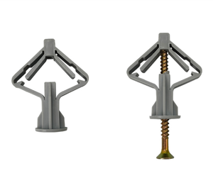 Grey пластиковый нейлоновый настенный штекер с бабочкой - Product Image 1