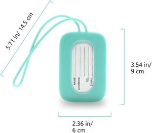 Etiqueta de Goma Personalizable, Duradera y Reutilizable para Equipaje y Tarjetas de Crédito RFID, con Nombre Personalizado, para Regalos Promocionales de Viaje - Product Image 2