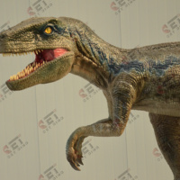 Usine de Offre Spéciale Dinosaure Animatronique Dinosaurio Mecatronicos Velociraptor Modèle de dinosaure robotique réaliste grandeur nature