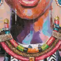 古典的なアフリカの女性の壁アート絵画