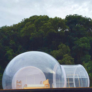 Tentes dôme igloo de glamping de luxe imperméables, tentes à bulles transparentes avec salle de bain - Product Image 5