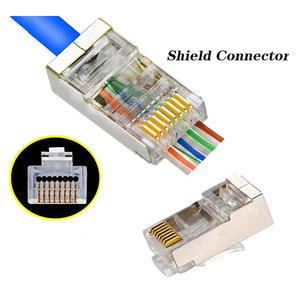 <span class=keywords><strong>Prise</strong></span> enregistrée facile à installer <span class=keywords><strong>Ethernet</strong></span> 8P8C RJ45 mâle 8P8C RJ45 Connecteur blindé - Product Image 4