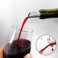 Verseur de vin en argent disques ronds d'arrêt d'alcool feuille d'aluminium vin whisky Verseur goutte d'arrêt bouteille versant