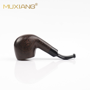 Muxiang Solid Wood Tobacco Pipe Bent Type Chicken Wing Wood Customizable For Smoking - Product Image 5