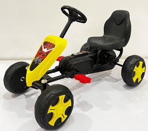 รถปั่นเท้าสำหรับเด็กอายุ 3-8 ปี รถโกคาร์ทคลาสสิกสำหรับเล่นกลางแจ้ง พร้อมคันเหยียบและคันเบรก - Product Image 6