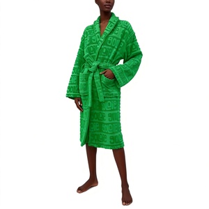 <span class=keywords><strong>Accappatoio</strong></span> di Alta Gamma in Cotone <span class=keywords><strong>Jacquard</strong></span> con Collo a Scialle, Morbido, Confortevole e ad Asciugatura Rapida, Adatto per Hotel e Uso Domestico - Product Image 4