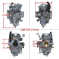 25mm 27mm 29mm Hon Da Titan CBF125 CBF150 CBF180 CB150 GL150 OEM remplacement Performance mise à niveau carburateur de moto